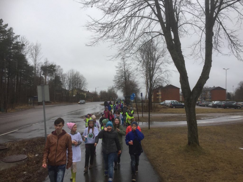 Sponsored walk by Victor's Class in Norway